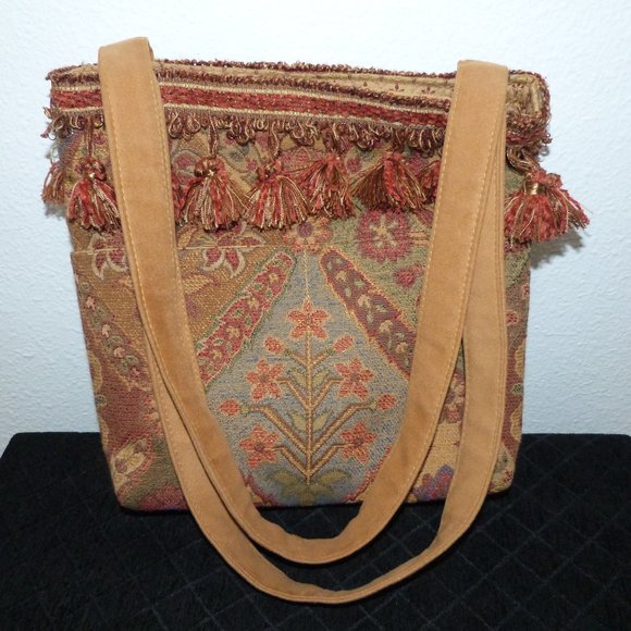 Milk & Honey Tote Bag Boho Style over the shoulder - Picture 1 of 7